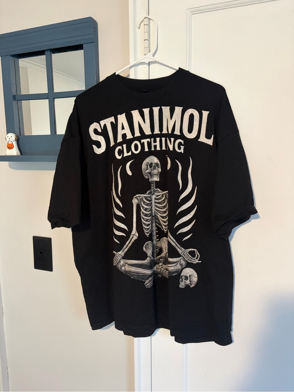 Stanimol Black Graphic Skeleton Tee - Men
